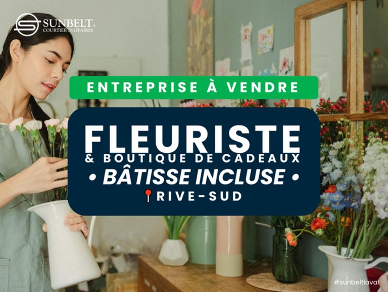 FLEURISTE &amp; BOUTIQUE DE CADEAUX . 4000PC . BÂTISSE INCL.
