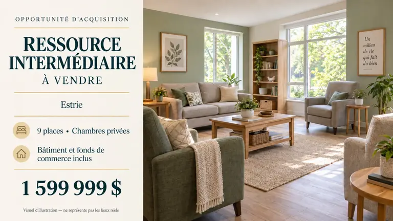 Résidence de personnes âgés (RI / RPA) à vendre en Estrie