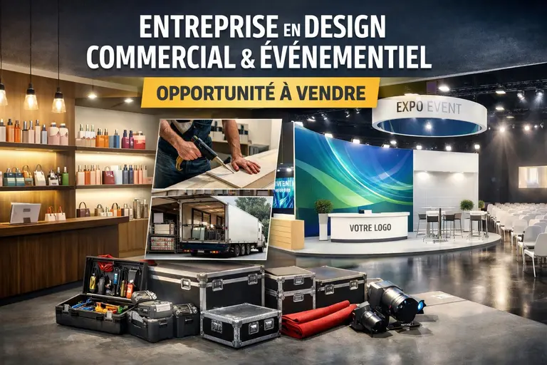 Entreprise spécialisée en design commercial et aménagement événementiel