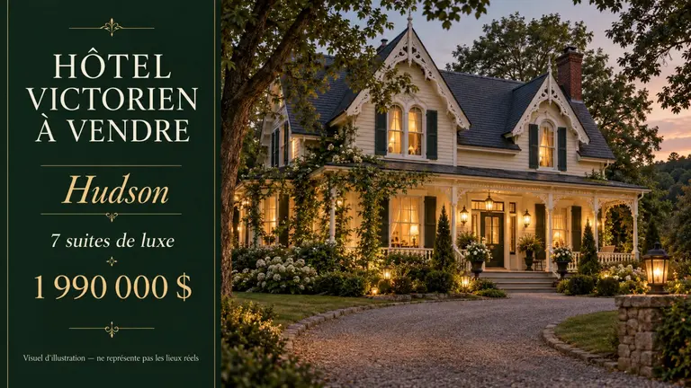 Superbe Hôtel de style Victorien à Hudson !