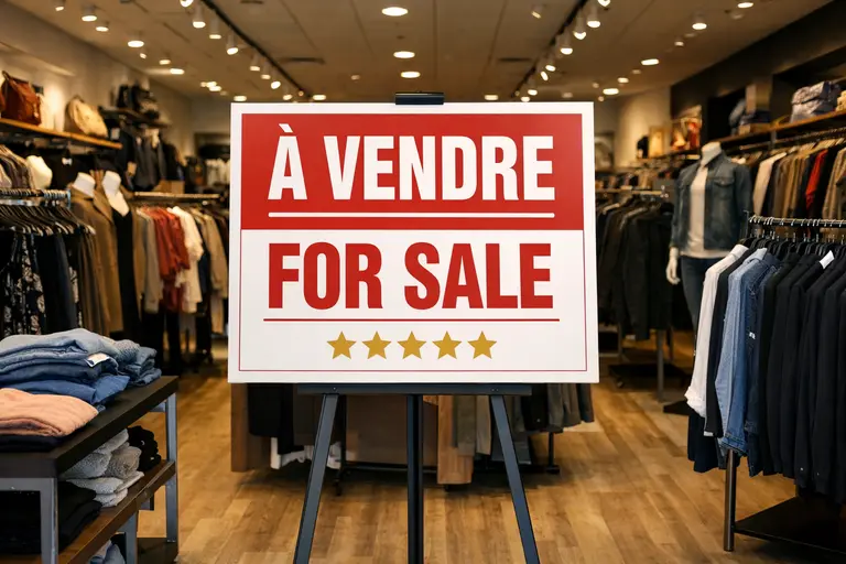 Vente de Boutique de Vêtements de plus de 35 ans (Montréal)