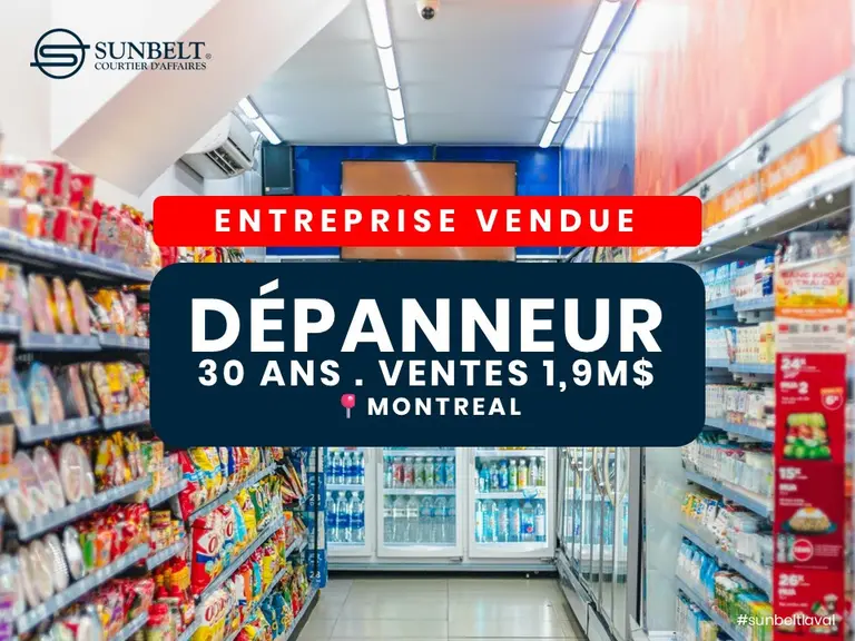 *VENDU* DÉPANNEUR À VENDRE . 30 ANS . 