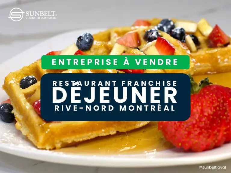 FRANCHISE DÉJEUNER-DÎNER ACHALANDÉE . RIVE-NORD
