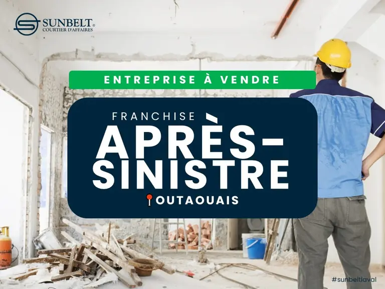 FRANCHISE APRÈS-SINISTRE 15 ANS. CA 1,5M $ . OUTAOUAIS