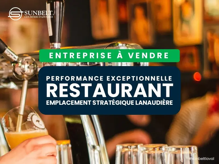 RESTAURANT TRÈS RENTABLE À JOLIETTE – PROFIT 407K $