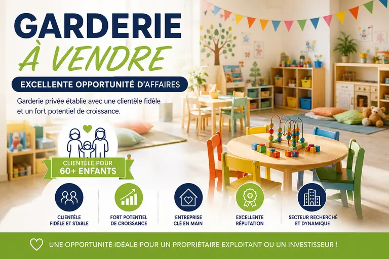 Garderie privée 60 places au Plateau Mont-Royal