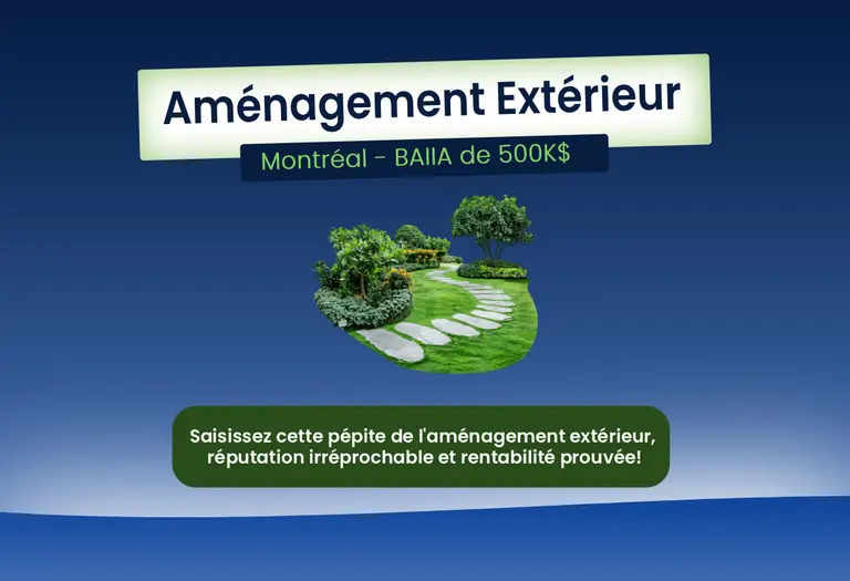 EC61294 - Aménagement Extérieur Haut de Gamme à Vendre - BAIIA 500K$