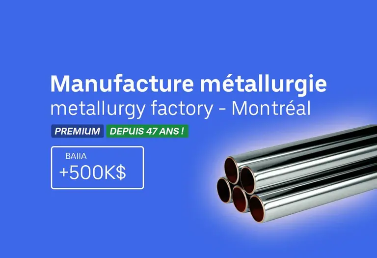 EC74687 - Entreprise industrielle de traitements du Métal , Rentable et solidement établie BAIIA 500K$