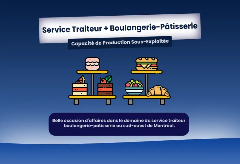 EC46492 – Service Traiteur Premium & Boulangerie-Pâtisserie | Clée en Main | Montréal Sud-Ouest
