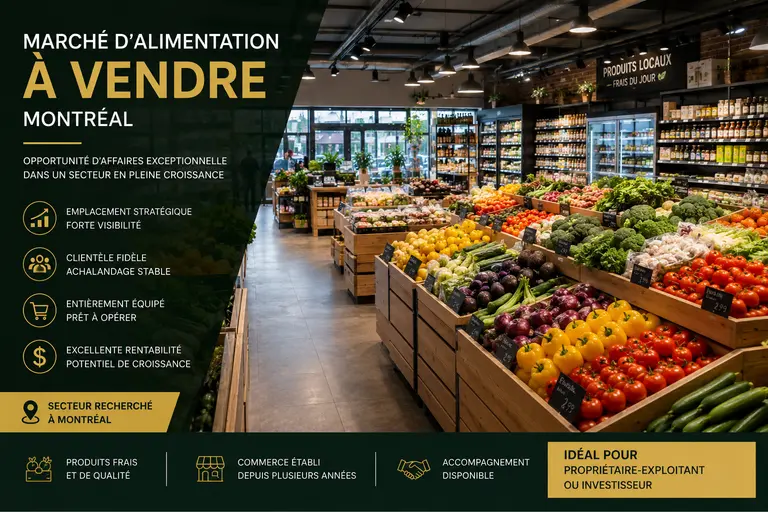 Marché d'alimentation / Épicerie à vendre à Montréal Rosemont